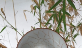 景德镇春山玉品汝瓷杯 已开片